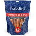 ValueBull Bully Sticks for Large Dogs, Thick 6 Inch, 25 Count