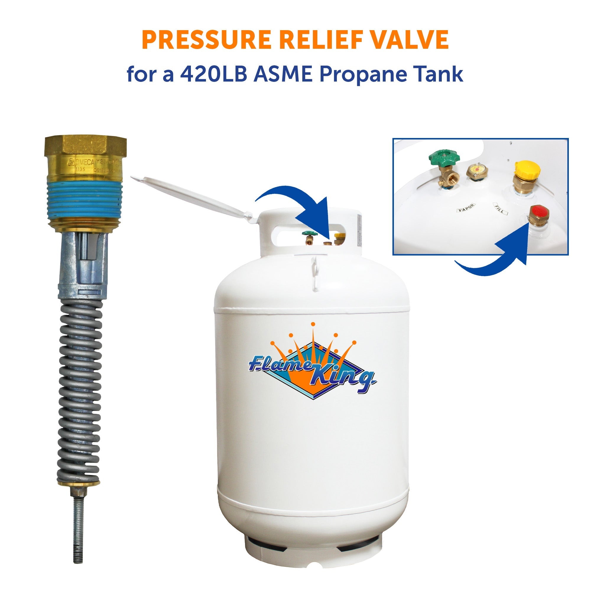 Pressure Relief Valve for 420LB ASME Propane Tank