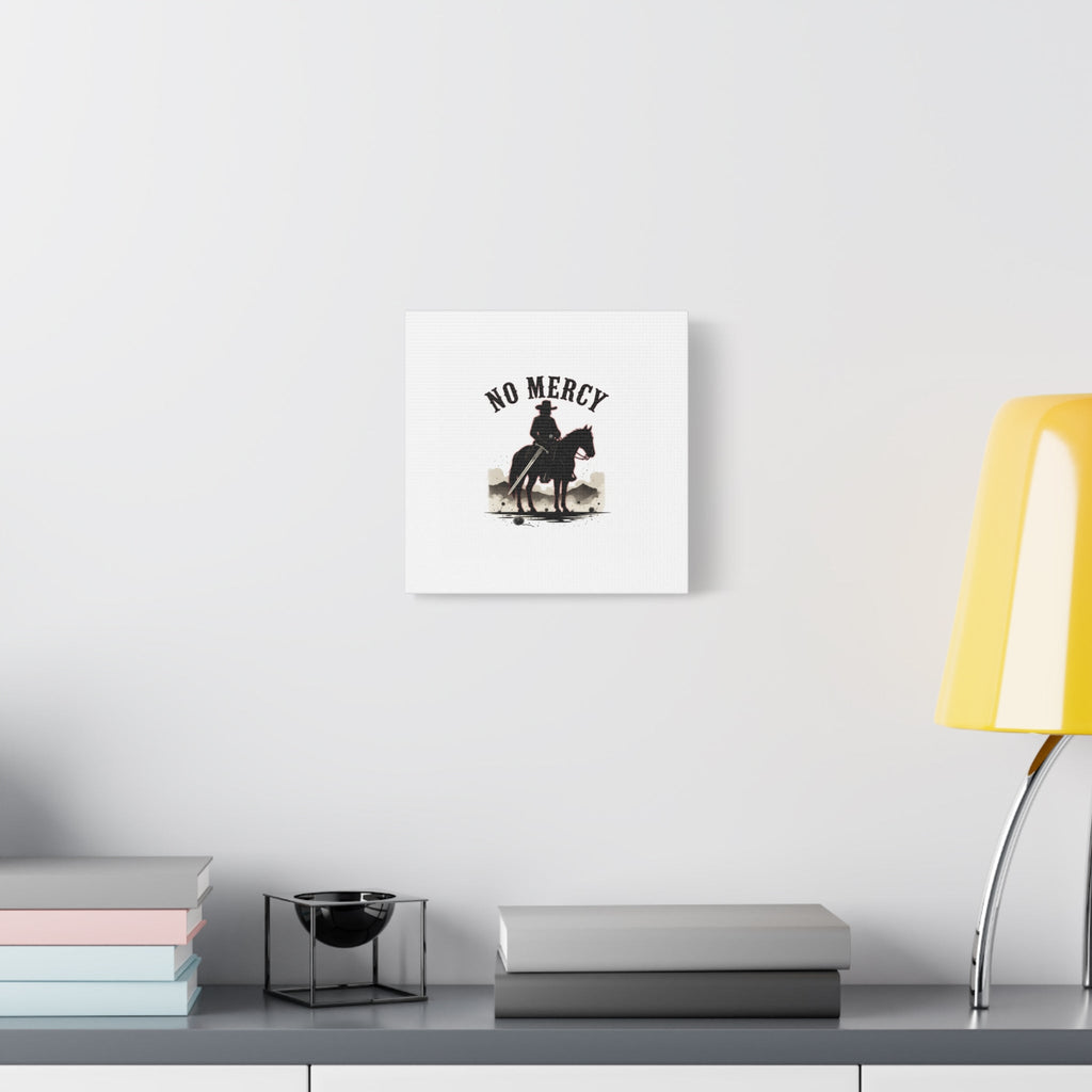 No Mercy Cowboy Skull Canvas | western skull art, gothic Americana