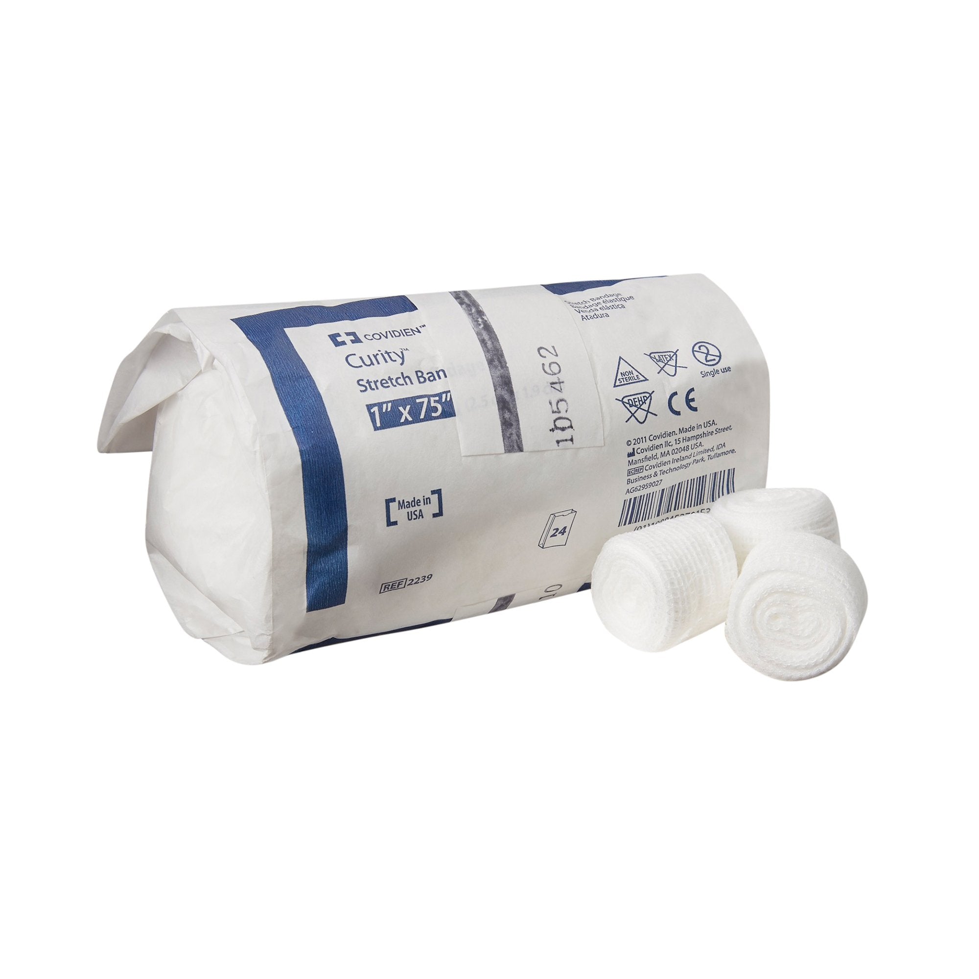 Curity™ Conforming Bandage, 1 x 75 Inch, 1-Ply 2239