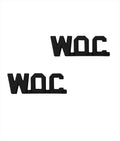 U.S. Army Warrant Officer Candidate (W.O.C.) Black Metal.