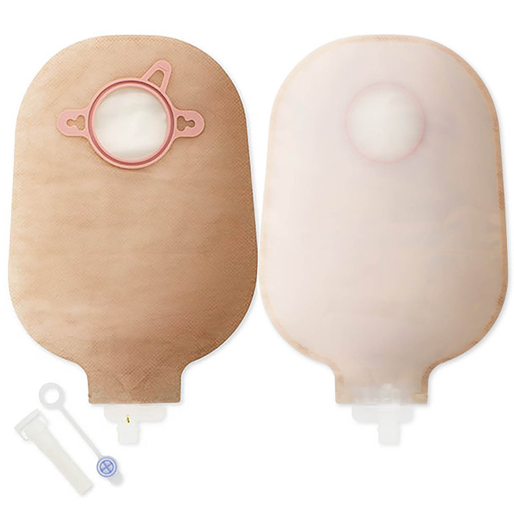 New Image™ Two-Piece Transparent Urostomy Pouch, 57 mm Flange, Red Color Match 18403