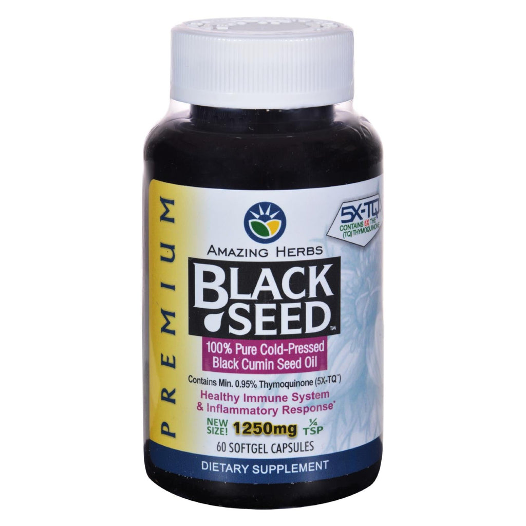 Black Seed Oil - 1250 Mg - 60 Softgel Capsules