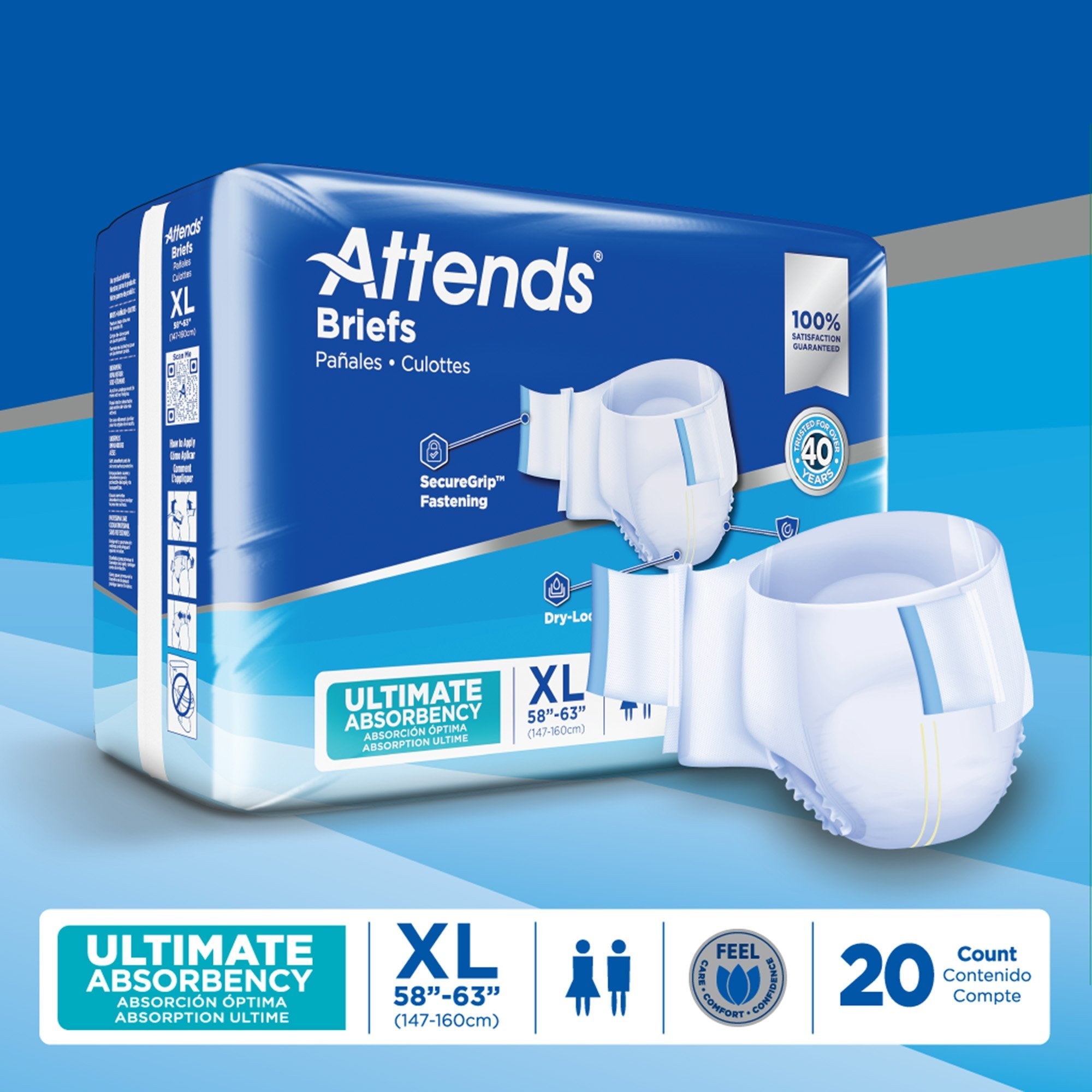 Attends® Advanced Briefs, X-Large DDC40