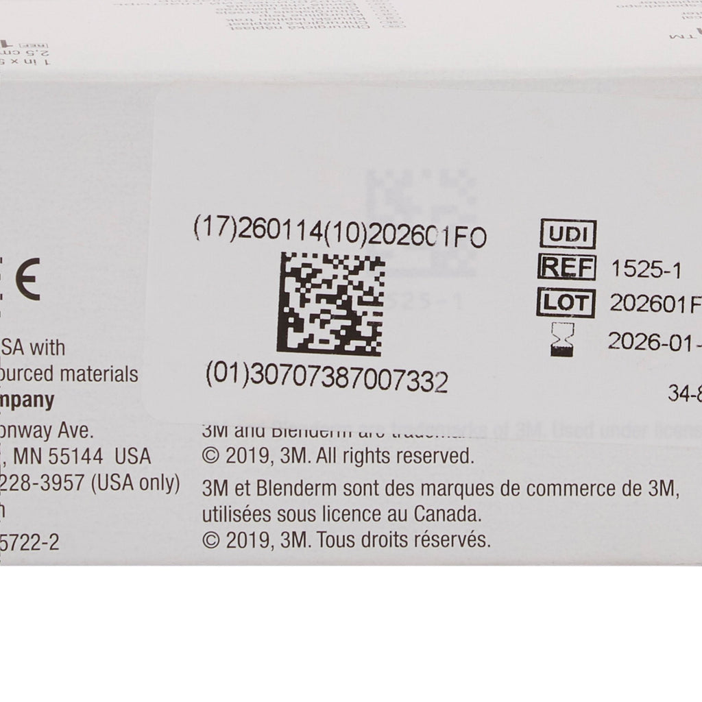 3M™ Blenderm™ Plastic Medical Tape, 1 Inch x 5 Yard, Transparent 1525-1