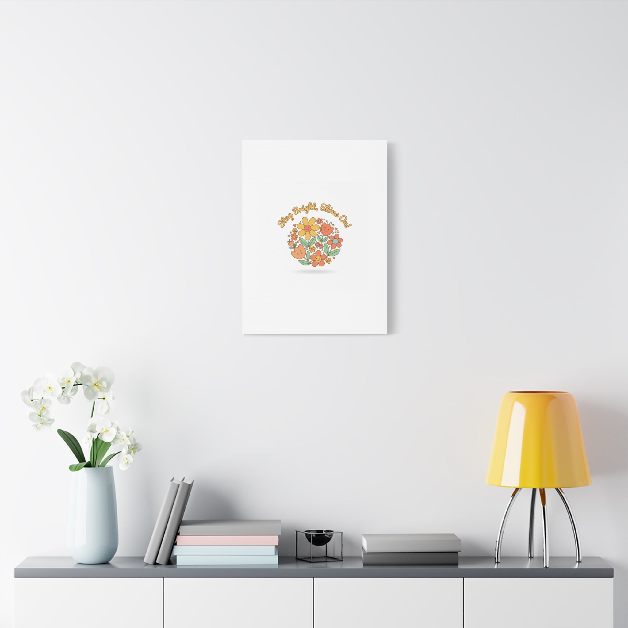 Stay Bright Shine On Canvas | Hopecore, Radical Optimism Wall Art