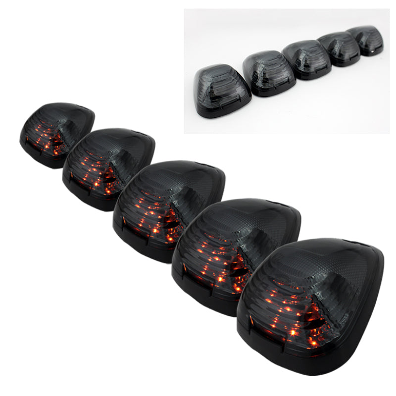 SPYDER xTune Ford SuperDuty F250-F250 99-15 Amber LED Cab Roof lights - Smoke ACC-LED-FDSD99-CR-SM 9924590