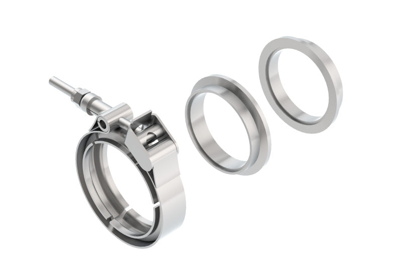 Borla Universal 2.25in Stainless Steel 3pc V-Band Clamp w/ Male and Female Flanges 18007