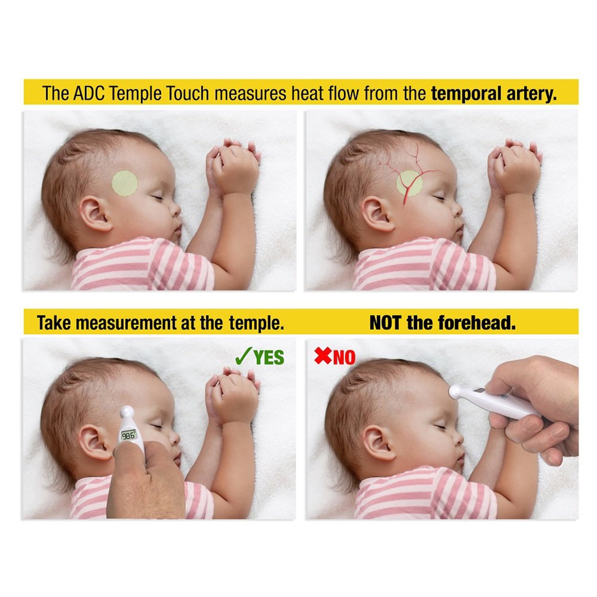 ADC AdTemp 427 TempleTouch Digital Temporal Thermometer 427