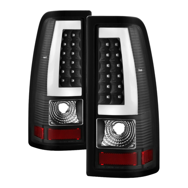 SPYDER xTune Chevy Silverado 1500 03-06 Tail Lights - Light Bar LED - Black ALT-JH-CS03-LBLED-BK 9036811