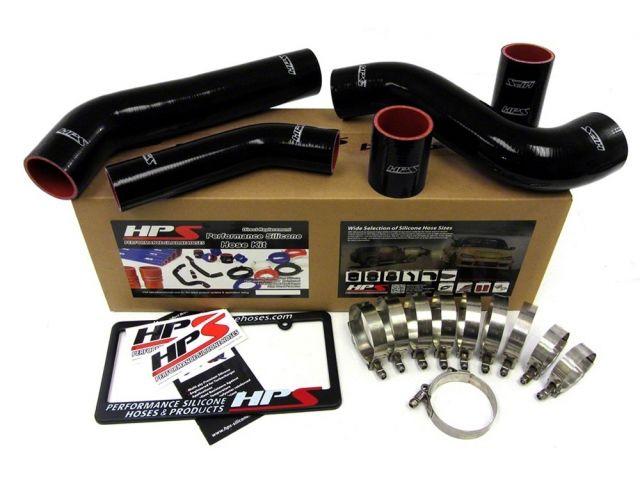 HPS Black Reinforced Silicone Intercooler Hose Kit Mitsubishi Lancer EVO 10 X US-Spec