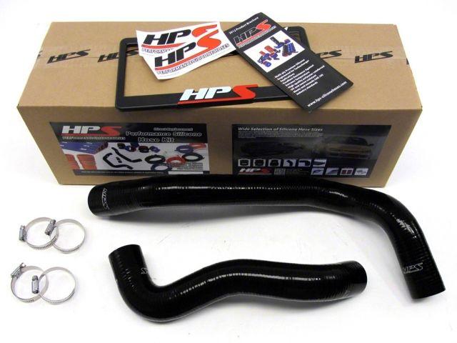 HPS Black Reinforced Silicone Radiator Hose Kit Coolant Ford 99-01 F550 Superduty w/ 7.3L Diesel Single Alternator