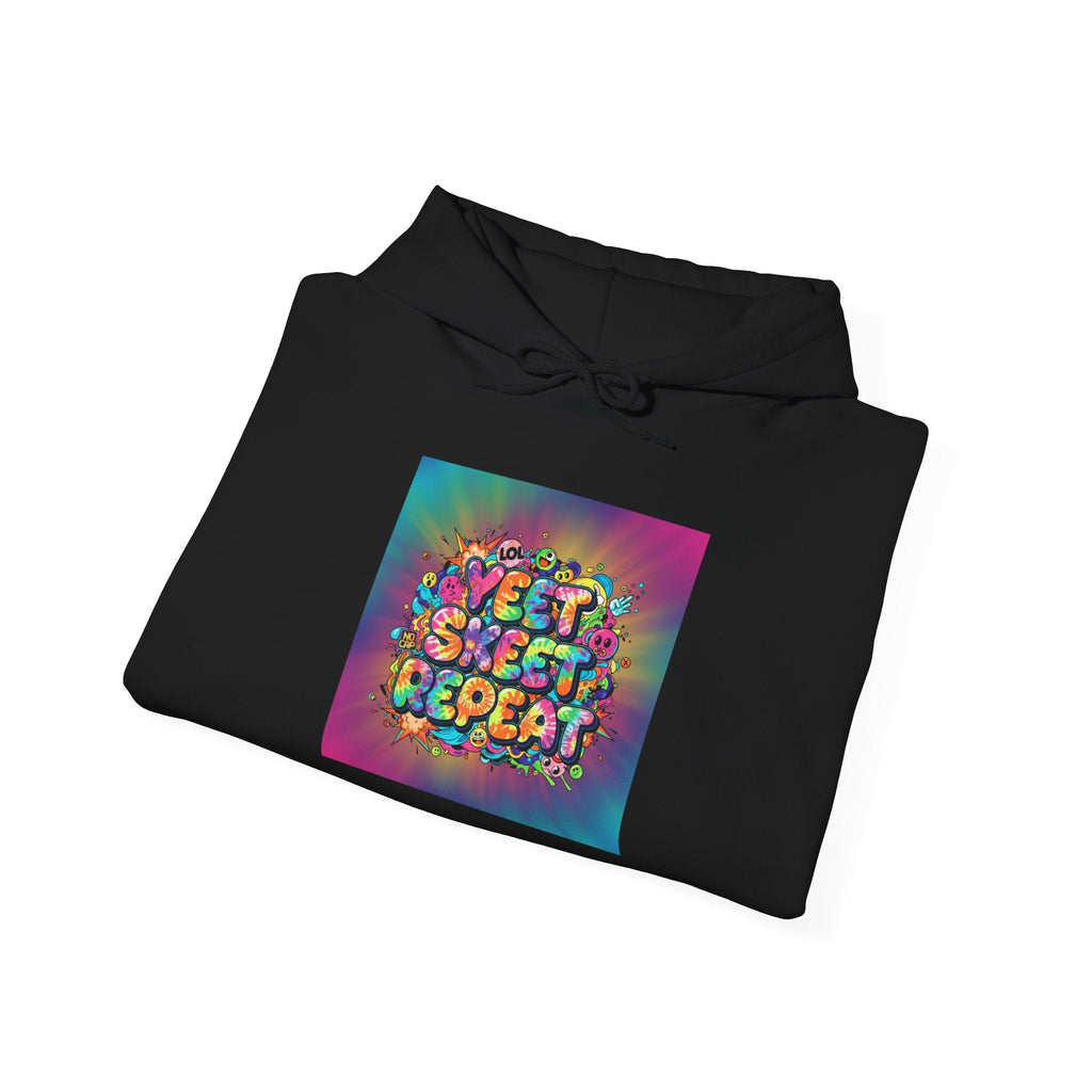 SWEET SWEET REPEAT Hoodie | slogan & glitch graphic, meme phrase