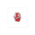 Love Yourself First Heart Sticker | anti‑Valentine, edgy heart design