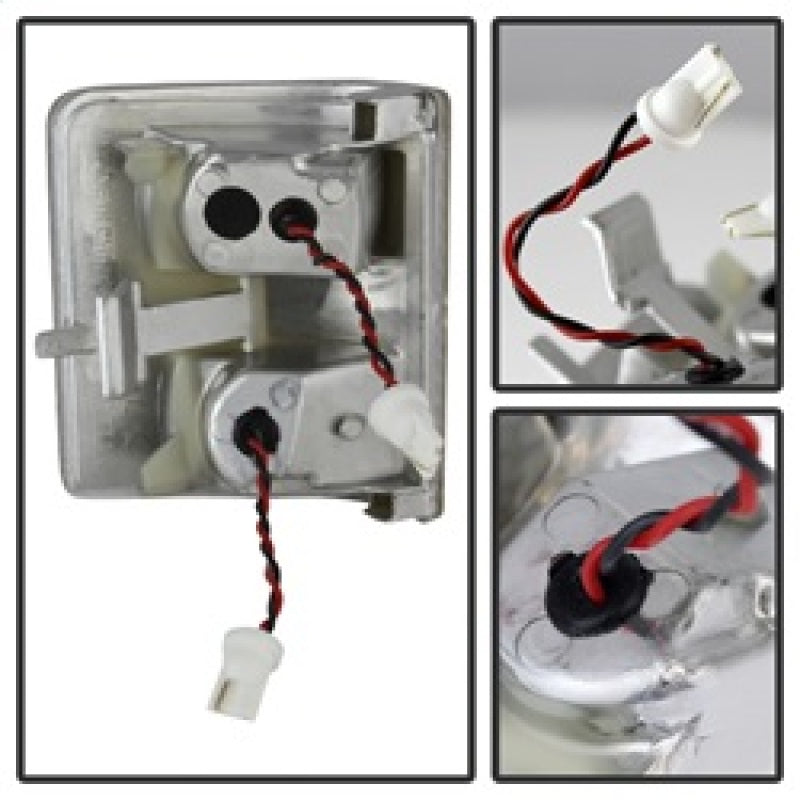 SPYDER xTune Ford Superduty 08-14 F250-F550 Amber LED Mirror Signal Lens - Smoke ACC-LED-FDSD08-MR-SM 9924743