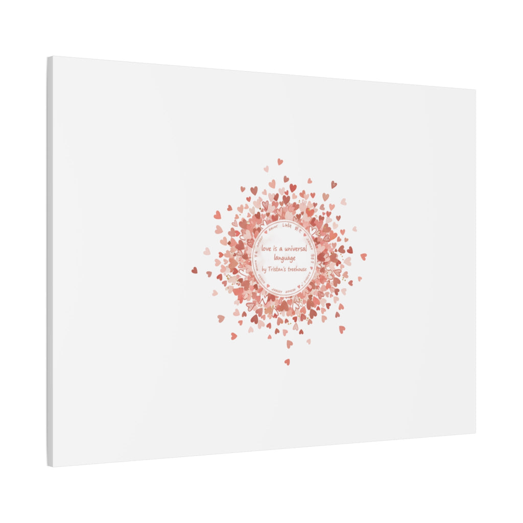 Tiny Heart Confetti Canvas | Matte Stretched Wall Art