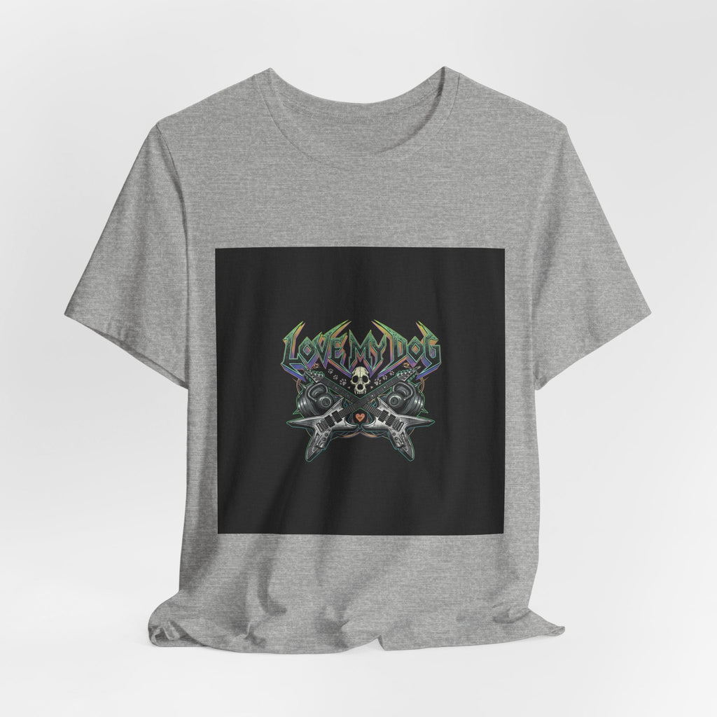 Love My Dog T-Shirt | Rock & Roll Dog Mom Dad Graphic Tee