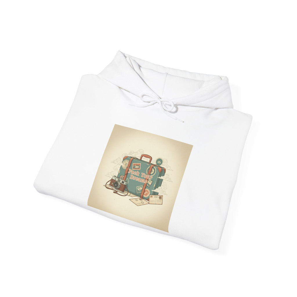 Vintage Passport Stamp Travel Hoodie | retro travel, wanderlust design