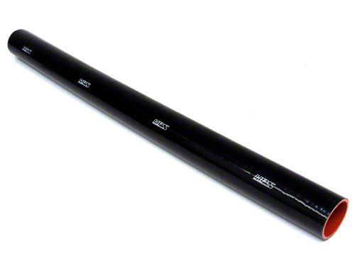 HPS 1-3/4" ID, 3 Feet Length, Silicone Straight Coupler Coolant Tube Hose, High Temp 4-ply Reinforced, Black, 45mm ID