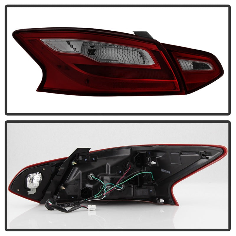 SPYDER xTune 16-18 Nissan Altima 4DR OEM Tail Light - Red Smoke (ALT-JH-NA16-4D-RSM) 9943041