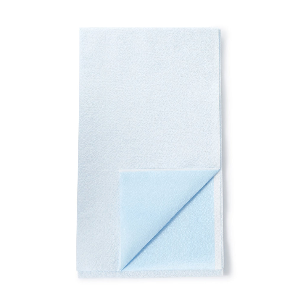 Graham Medical White/Blue Flat Stretcher Sheet, 40 x 72 Inch 70322N