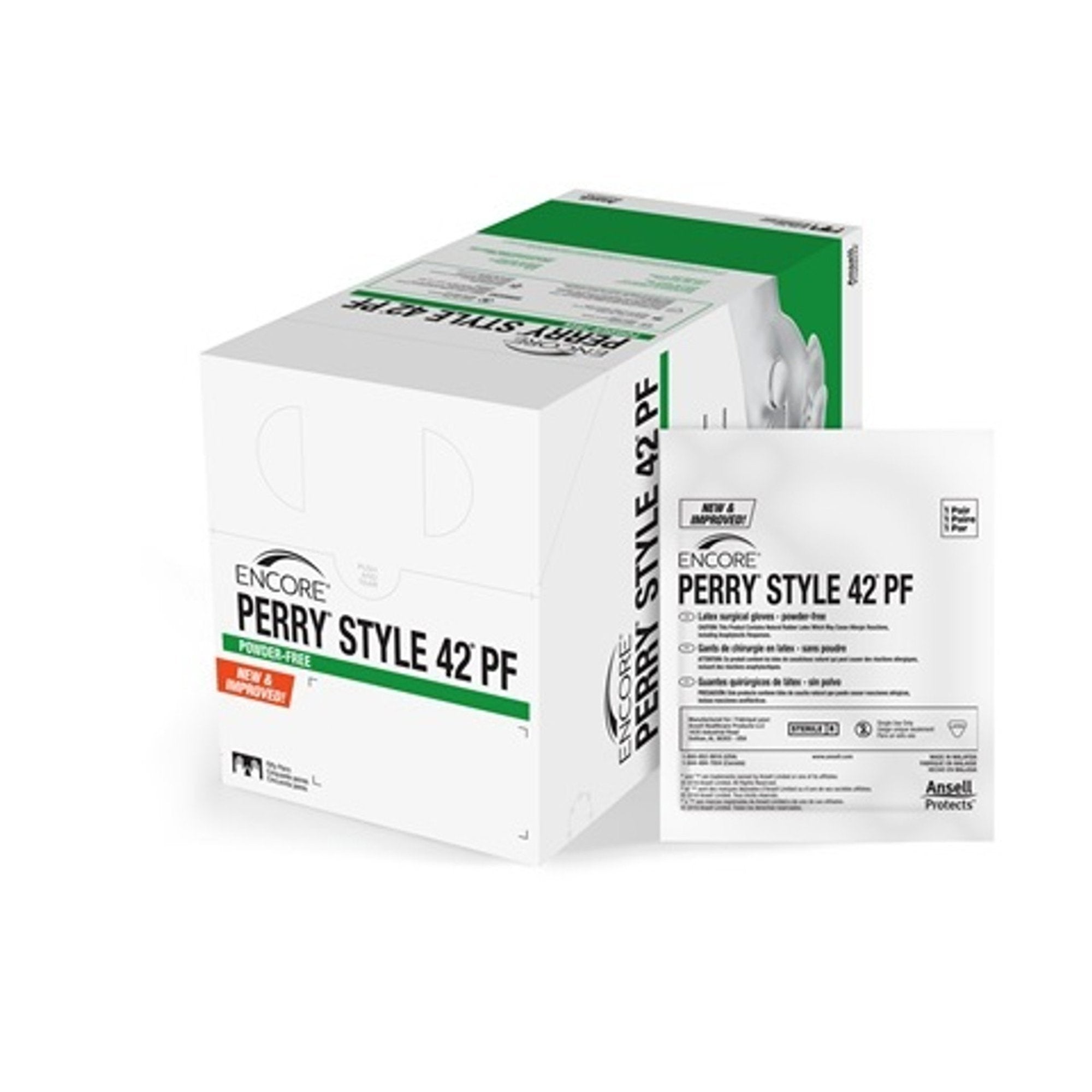Encore® Perry® Style 42® PF Latex Surgical Glove, Size 8, Natural 5711105PF