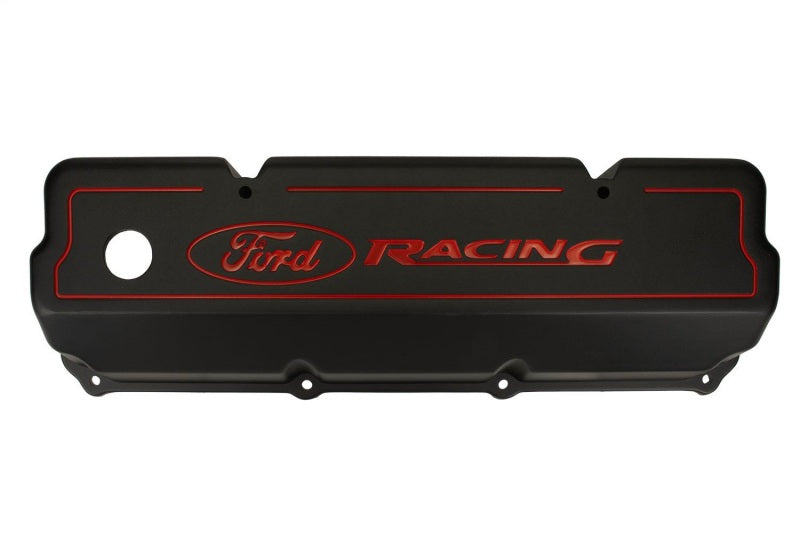 Ford 351C Aluminum Valve Cover Set - Black Finish FRDM6582-Z351B