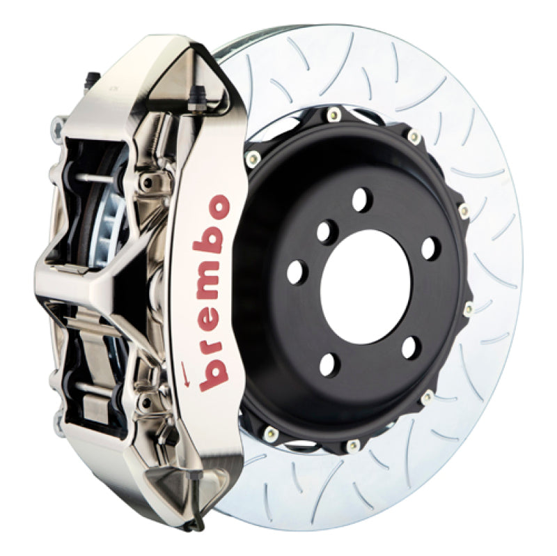 Brembo 08-17 S5/09-16 S4 Front GTR BBK 6 Piston Billet 380x32 2pc Rotor Slotted Type3- Nickel 1M3.9021AR