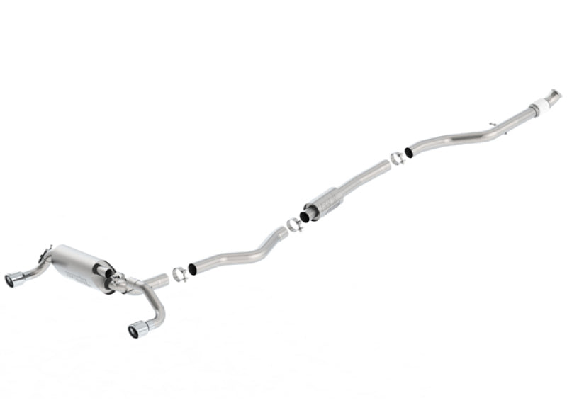 Borla 13-16 BMW 335i / 435i Atak Cat back SS 3.0in, 2.25in 3.5in Tip Single Rolled 140580