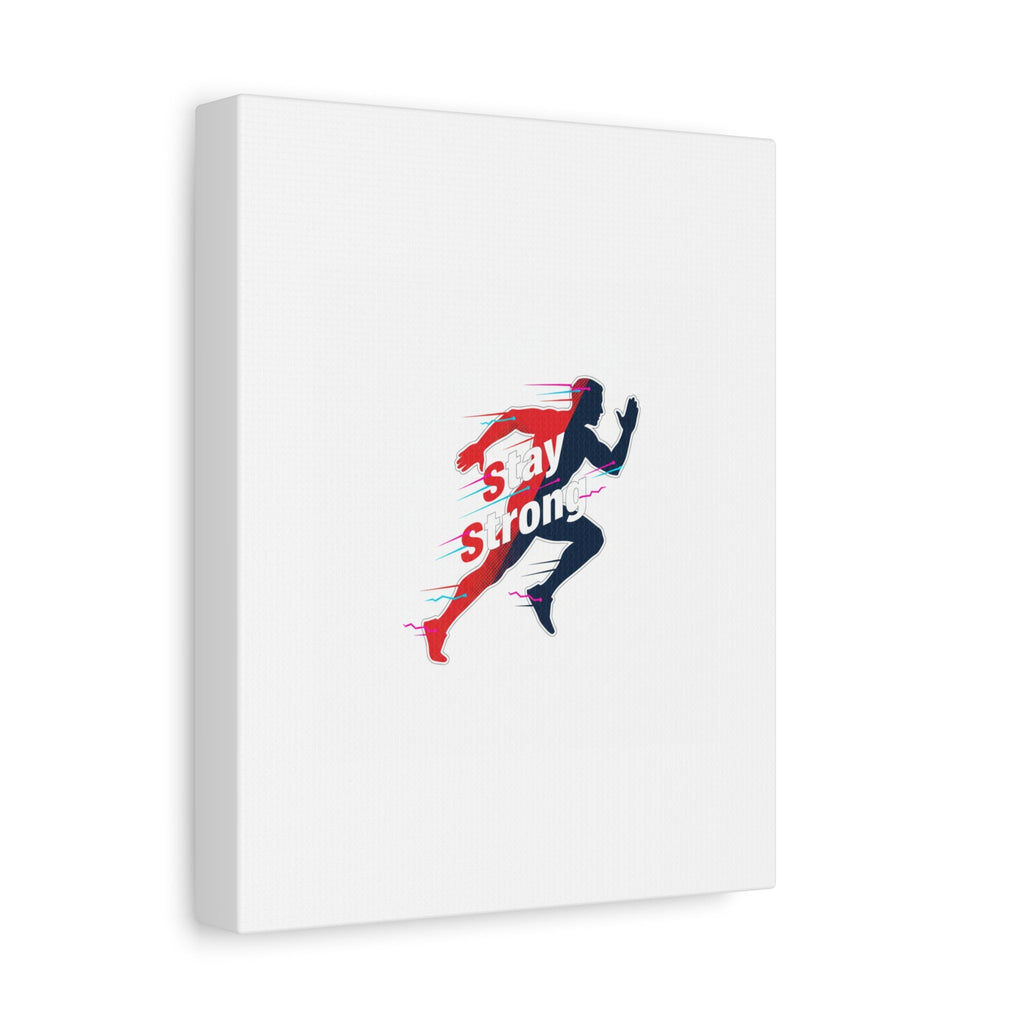 Stay Strong Runner Canvas | Fitness Motivation, Gym Wall Art