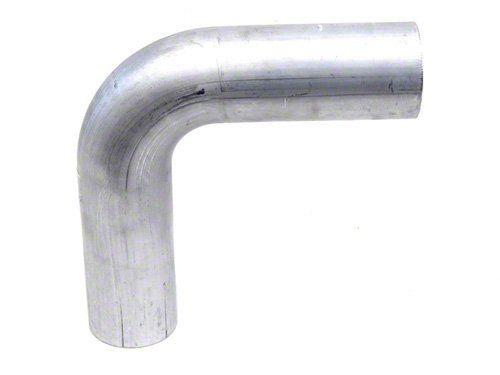 HPS Performance Products HPS 1-1/2" OD 90 Degree Bend 6061 Aluminum Elbow Pipe Tubing 16 Gauge, Mandrel Bent, Mill Finish