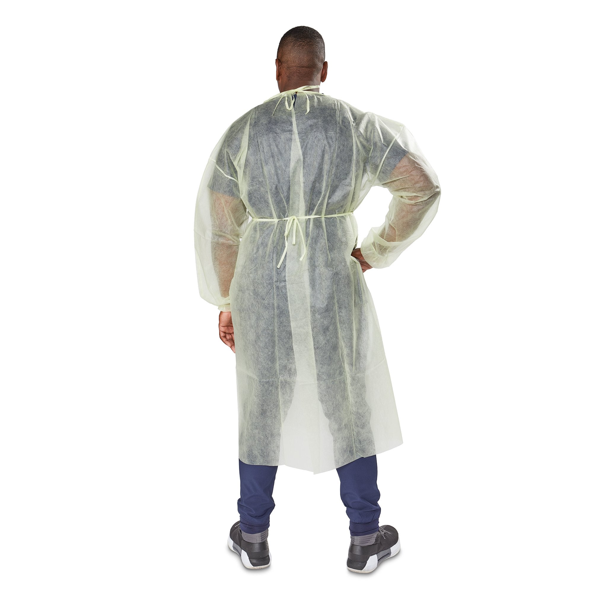 McKesson Nonrated Isolation Gowns, Yellow, Extra Large 16-NRENWTCY8-XL