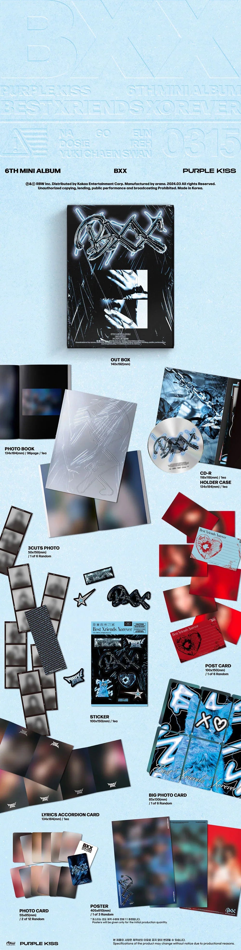 Purple Kiss 6th Mini Album - BXX
