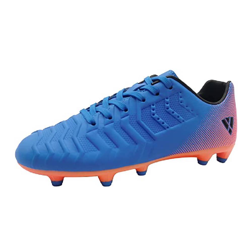 Laguna Junior Kids Firm Ground Soccer Cleats – Royal Blue/Orange