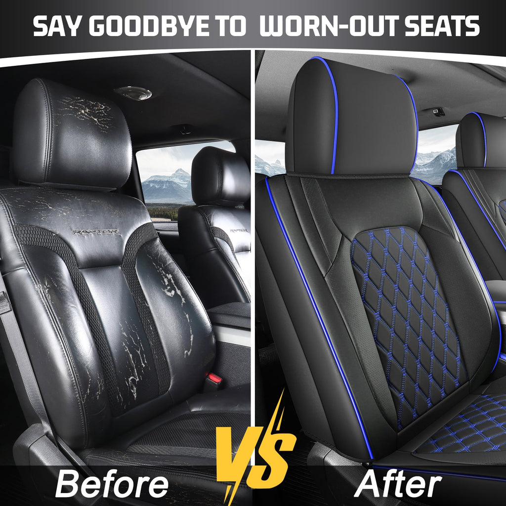 Umbrauto Truck Seat Cover Fit for Silverado and Sierra,Blue