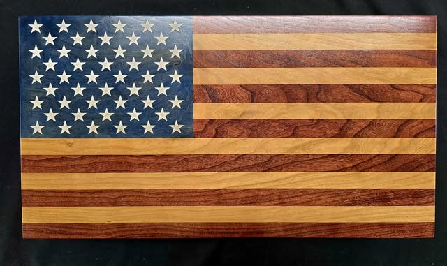Small Handcrafted Cherry Hardwood Concealment Box – Made by U.S. Veterans