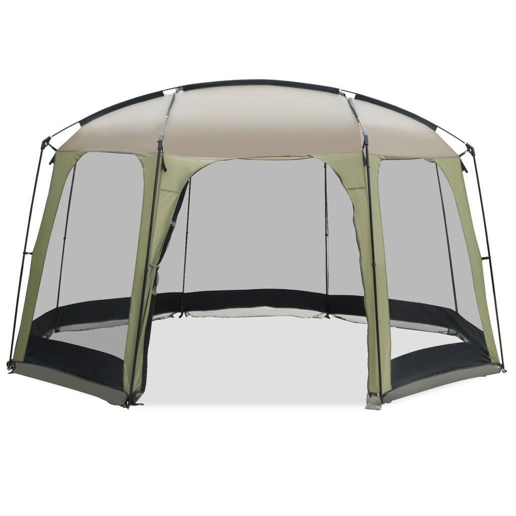 6-8 Person Netted Canopy Tent with Zippered Door