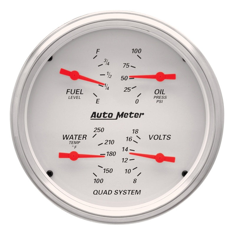 Autometer 5in A/W Quad Gauge Kit ATM1303