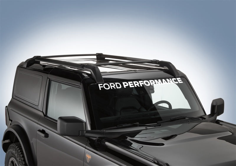 Ford Racing Ford Performance Bronco Windshield Banner - White M-1820-BRW