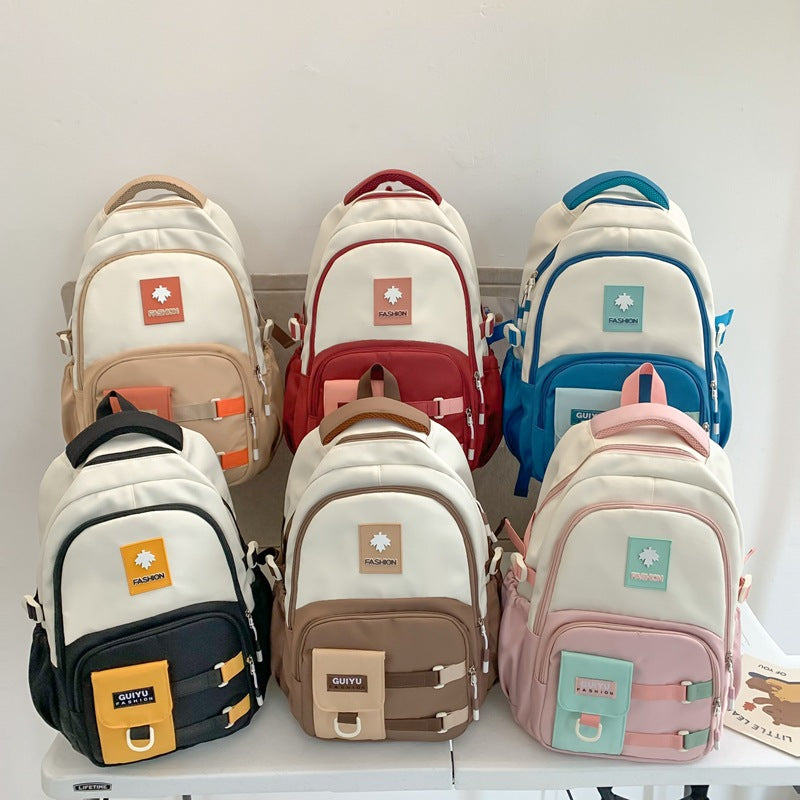 Backpack Large Capacity Early High Student Schoolbag