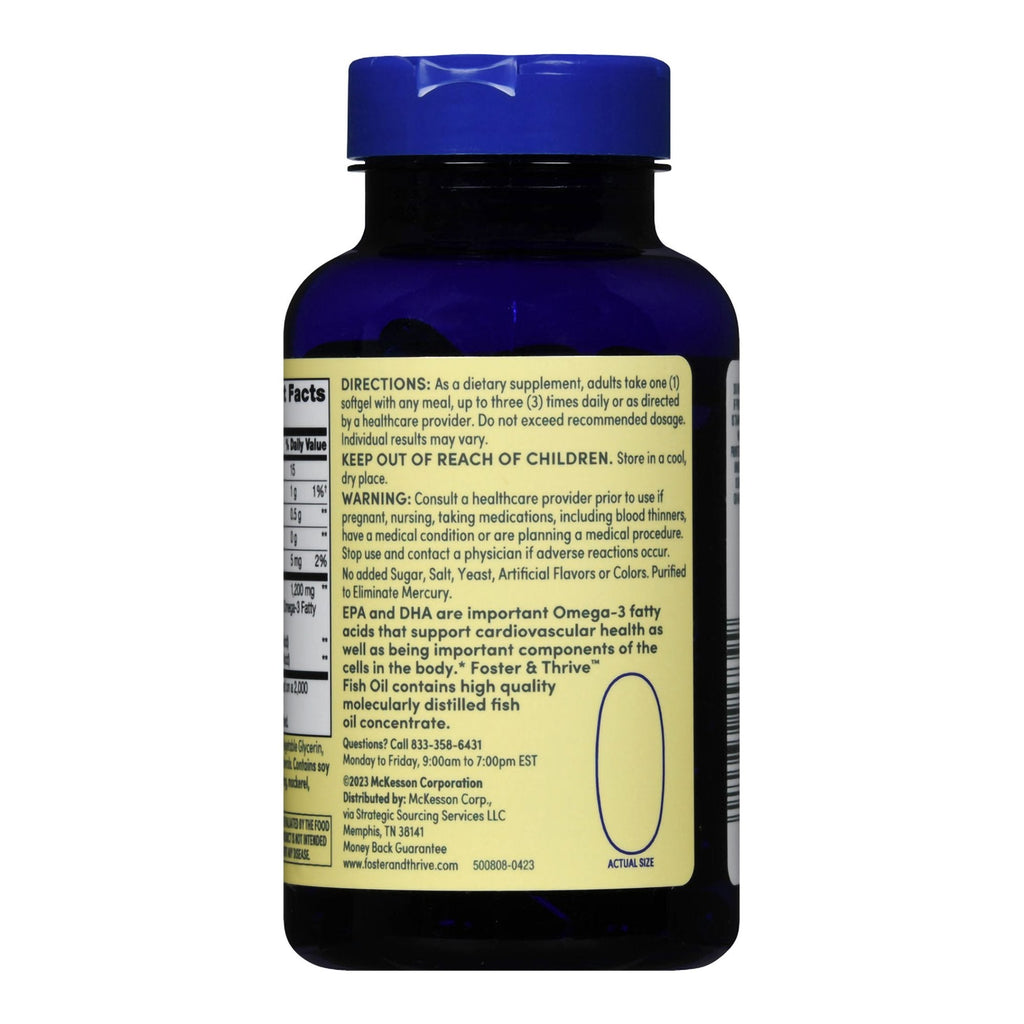 Foster & Thrive™ Fish Oil 1200 mg Softgels 01093995739