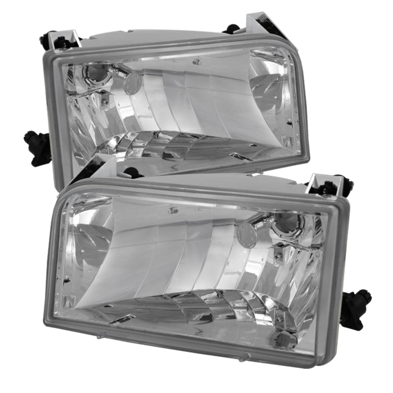 SPYDER Xtune Ford F150/Bronco 92-96 Crystal Headlights Chrome HD-JH-FB92-E 5072535
