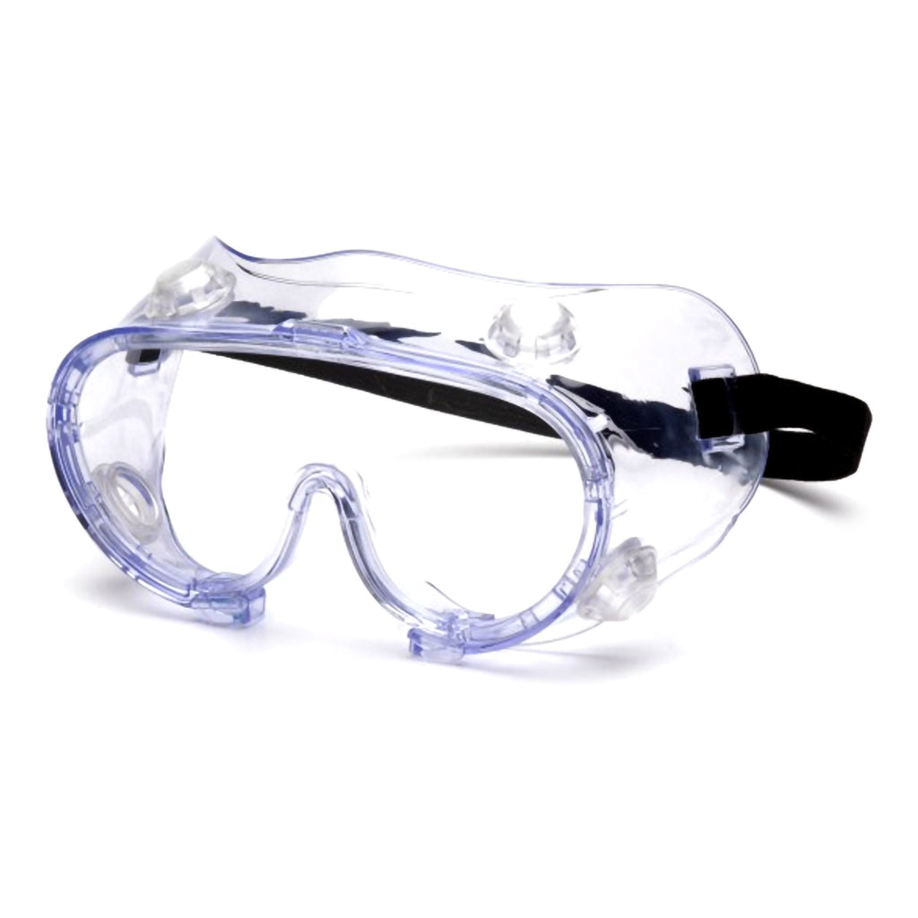 Protective Goggles Pyramex® Fit Over Uncoated Clear Tint Polycarbonate Lens Clear Frame Elastic Strap One Size Fits Most G205