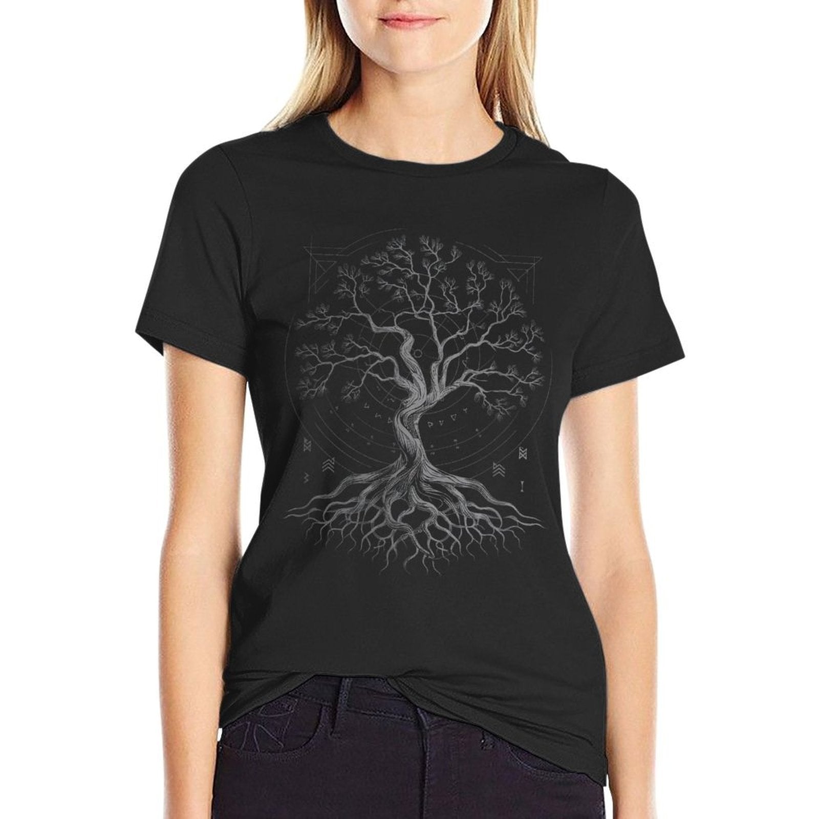 Tree Life Yggdrasil Viking Mythology  Slim-fit Cut T-Shirt