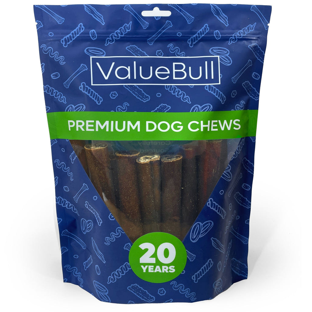 ValueBull Collagen Sticks for Dogs, 6 Inch Jumbo Chews, Natural Long-Lasting Dog Treats, 25 Count