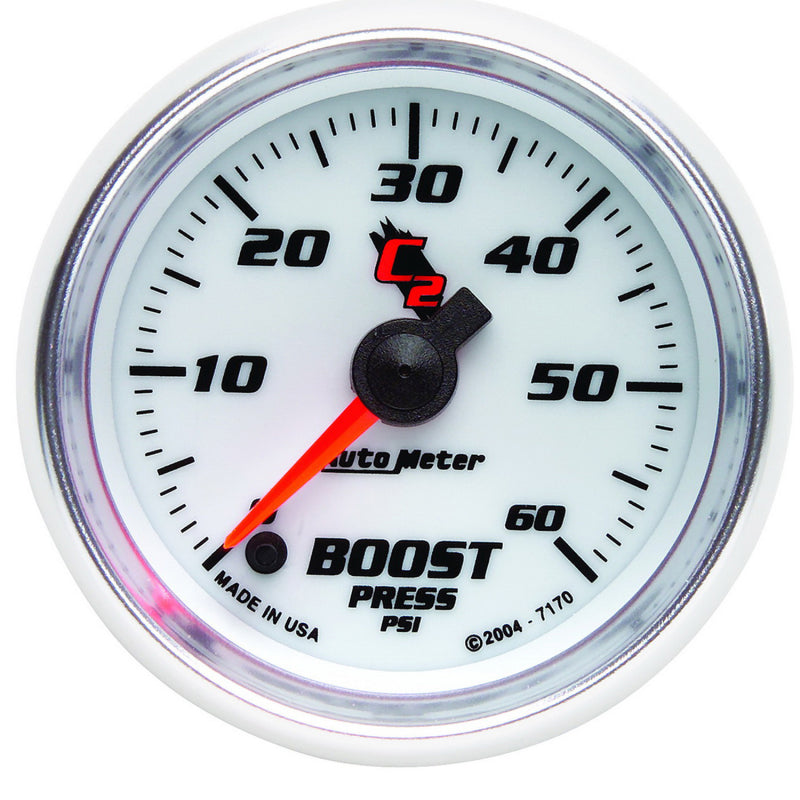 Autometer 2-1/16in C2/S Boost Gauge 60psi ATM7170