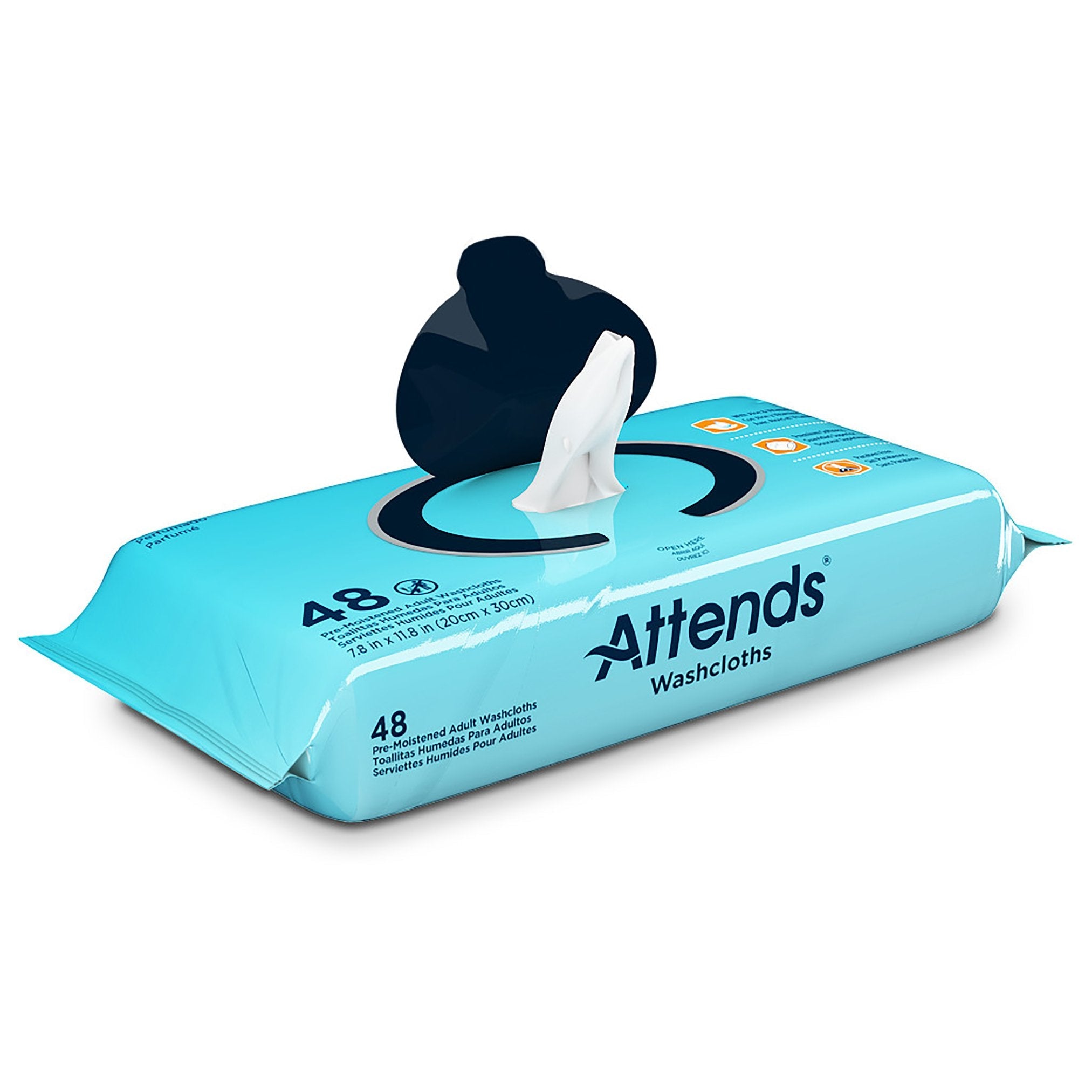 Attends® Scented Personal Cleansing Wipes with Aloe and Vitamin E WCPP1000
