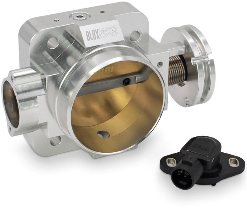 BLOX Racing Honda B/D/H/F Series Engines 70mm Silver Billet Throttle Body V2 BXIM-00202-SI-V2