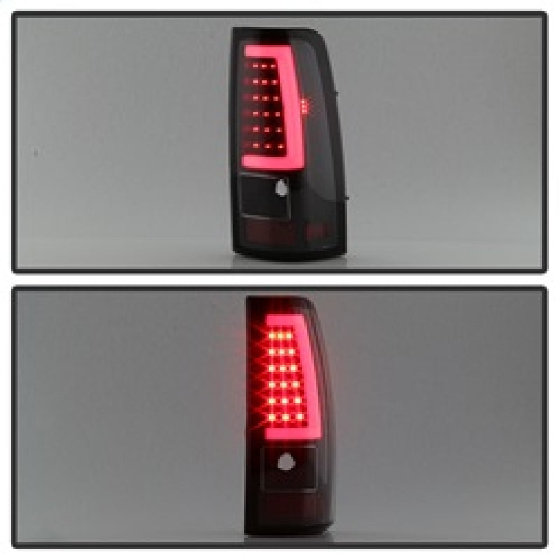 SPYDER xTune Chevy Silverado 1500/2500/3500 99-02 / Version 3 Tail Lights Black ALT-ON-CS99V3-LBLED-BK 9038761