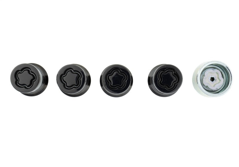 Ford Racing M14 x 1.5 Black Security Lug Nut Kit - Set of 4 M-1A043-A